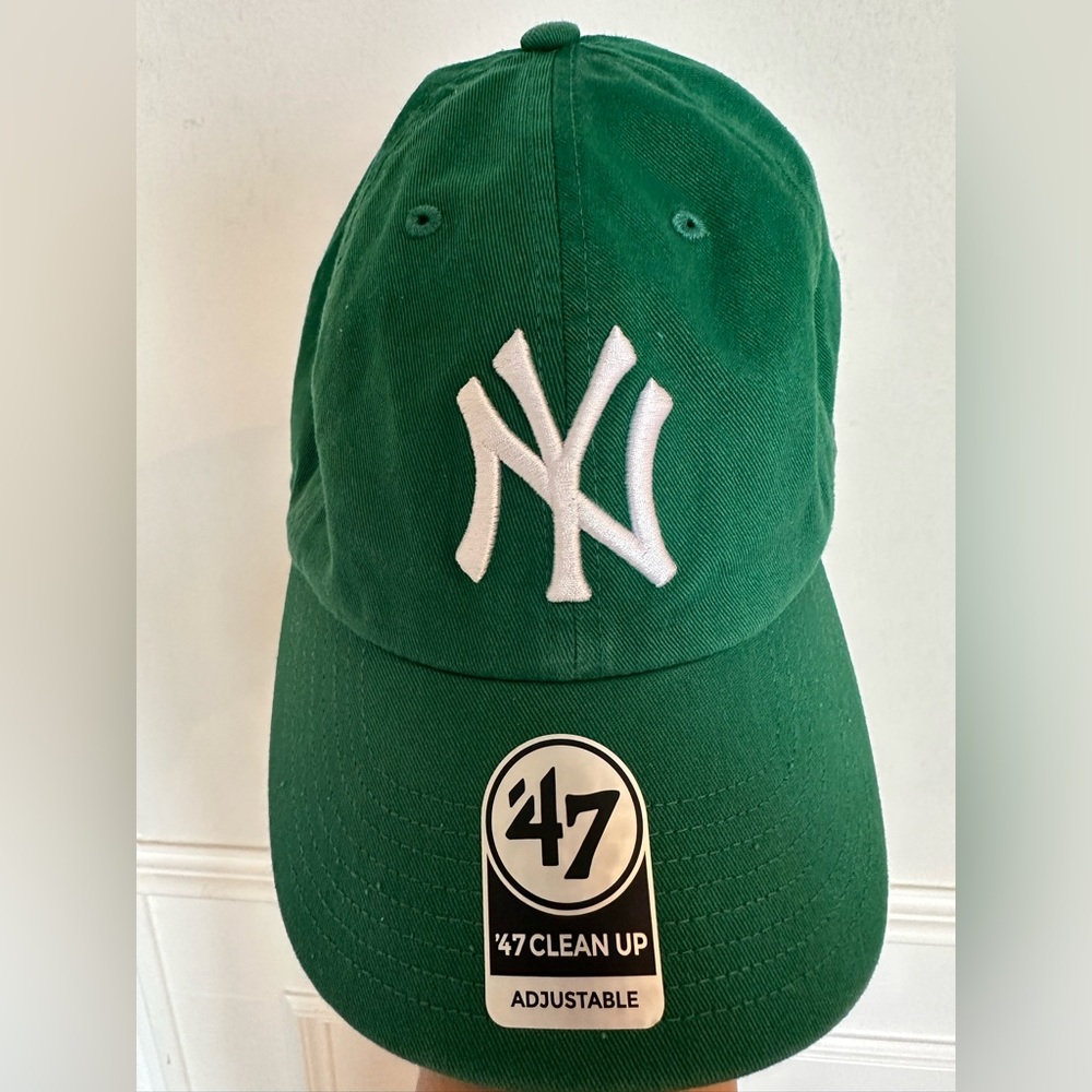 '47 Clean Up New York Yankees Green Baseball Cap - Adjustable